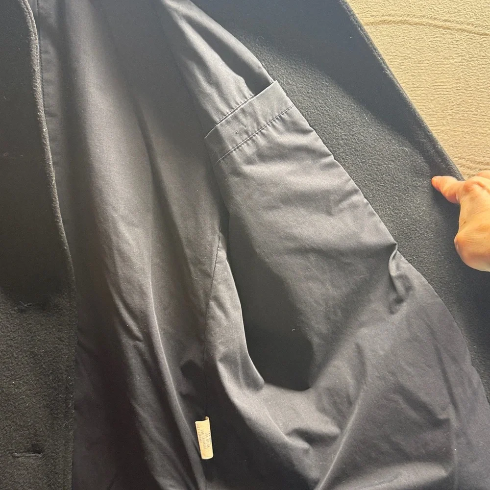 J Crew black wool pea coat. Size PXS - Picture 4 of 11